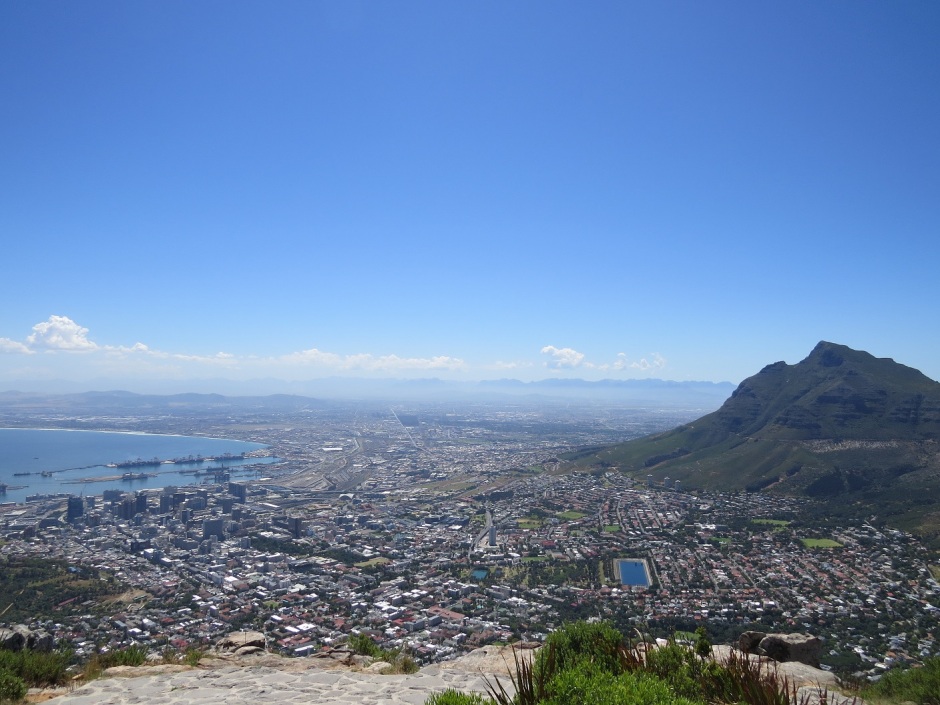 View on Cape Town from the Lion Head mountain.